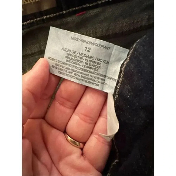 Nine West Vintage America Boho Straight Size 12/31 Denim Jeans - Picture 4 of 5